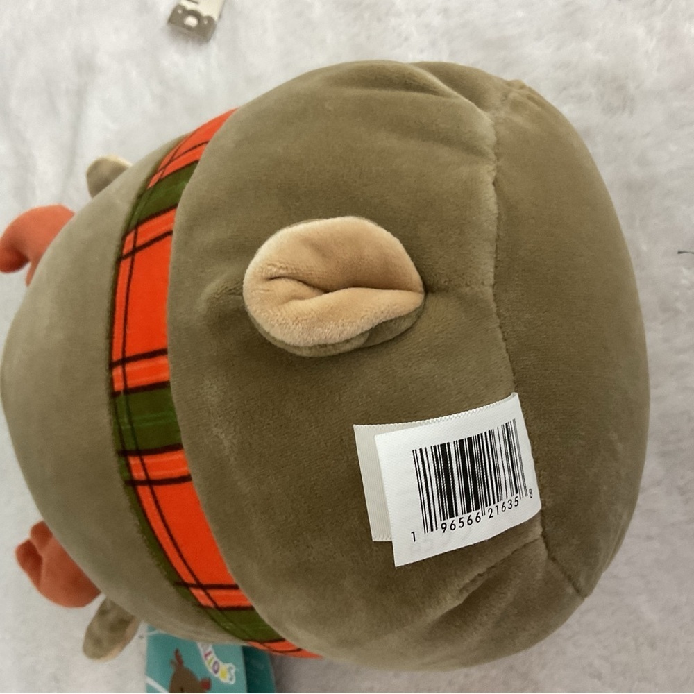Squishmallows Patterson The Moose #7 Plush, Fall Harvest Squad 2022 Scarf Moose - Picture 6 of 6